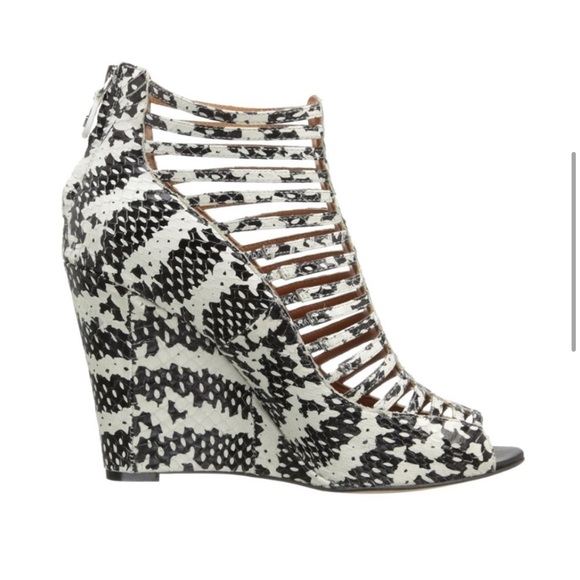 Sydney Snake Wedge Sandals Rebecca Minkoff 7 - Picture 3 of 8